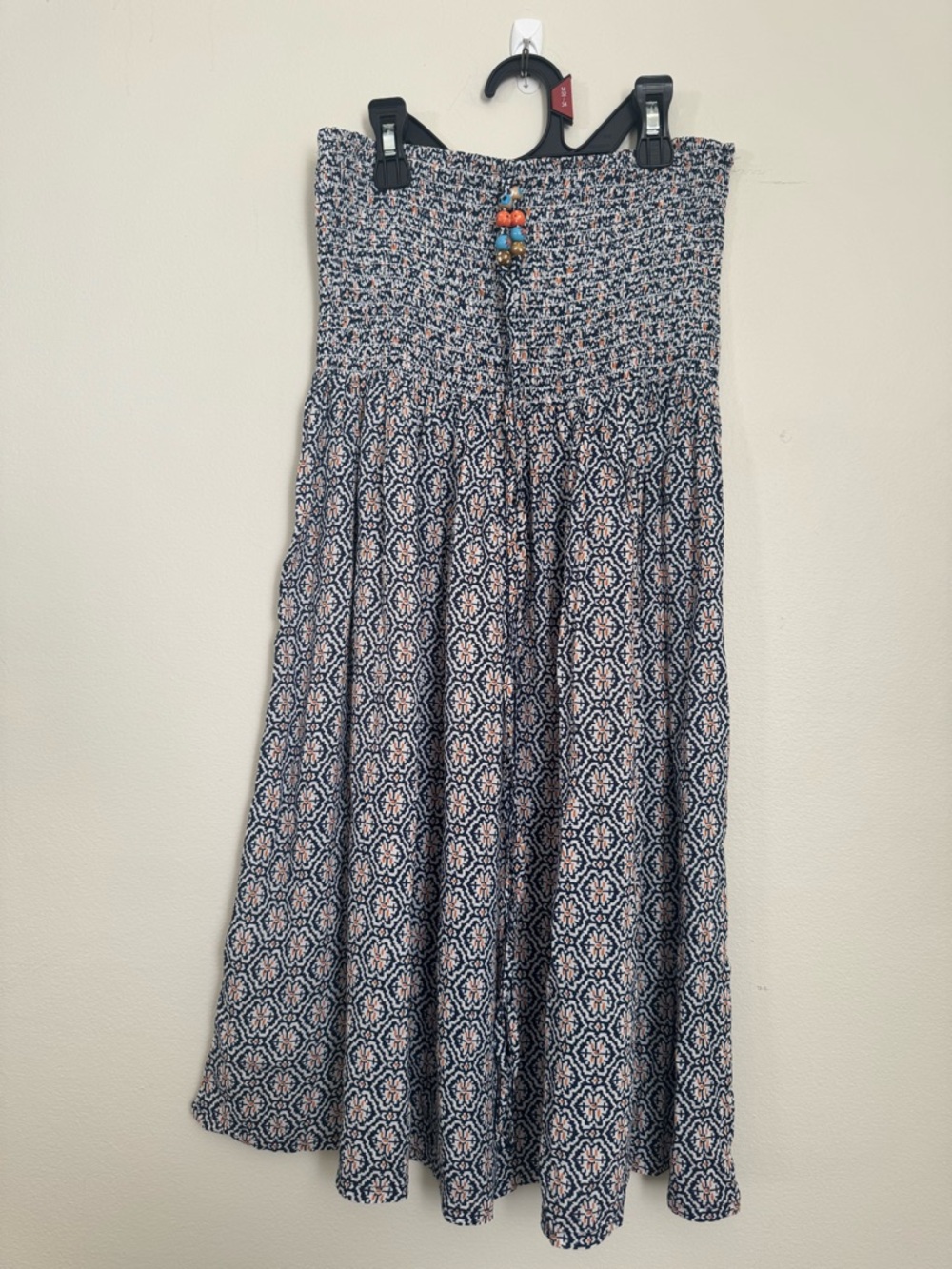 Smocked Strapless Beach Dress